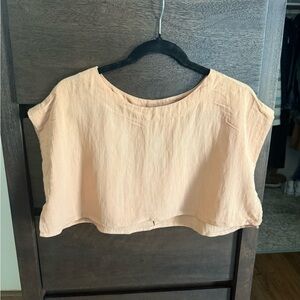 MABLE Peach Crop Top